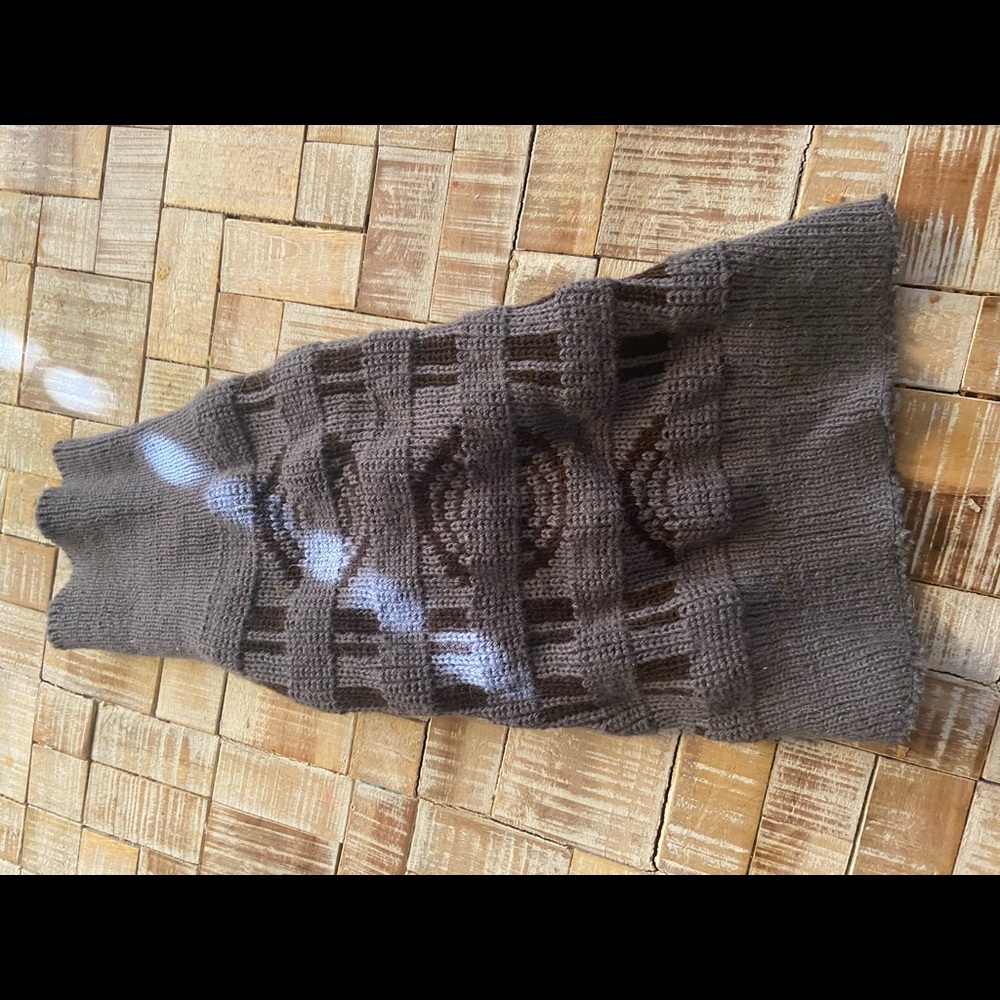 Gray dog sweater